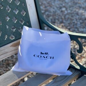 Brown & Black Coach Teri Shoulder Bag Signature Canvas Leather Dust Bag